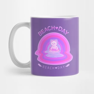 Beach Day Cattos! Mug